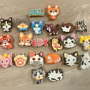 Cat Themed Crocs Charm Bundle 22pcs